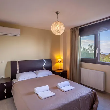 Villa Perfect View Deny With 6 Bedrooms And Heated Pool Hanioti