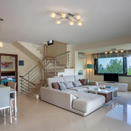 Villa Perfect View Deny With 6 Bedrooms And Heated Pool Hanioti