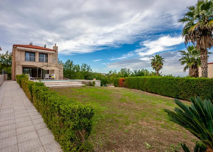 Perfect View Deny With 6 Bedrooms And Heated Pool Chaniotis